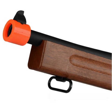 A&K M1A1 Submachine Gun SMG Airsoft Spring Rifle - IMITATION WOOD - (DISCONTINUED)