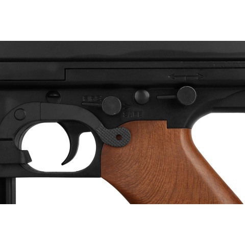 A&K M1A1 Submachine Gun SMG Airsoft Spring Rifle - IMITATION WOOD - (DISCONTINUED)