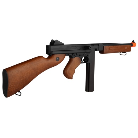A&K M1A1 Submachine Gun SMG Airsoft Spring Rifle - IMITATION WOOD - (DISCONTINUED)
