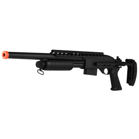A&K M870 Tactical Pump Action Full Metal Airsoft Shotgun - BLACK - (DISCONTINUED)