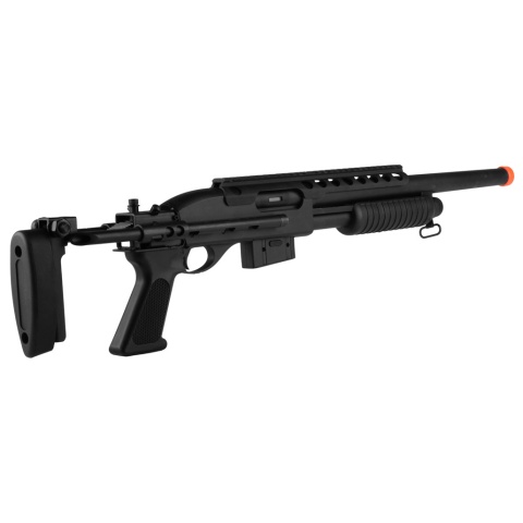 A&K M870 Tactical Pump Action Full Metal Airsoft Shotgun - BLACK - (DISCONTINUED)