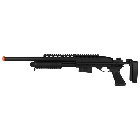 A&K M870 Tactical Pump Action Full Metal Airsoft Shotgun - BLACK - (DISCONTINUED)