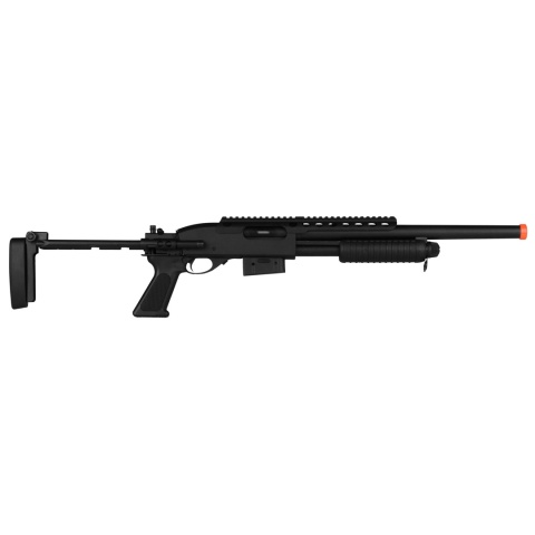A&K M870 Tactical Pump Action Full Metal Airsoft Shotgun - BLACK - (DISCONTINUED)