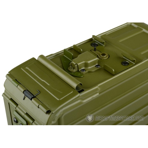 UKARMS Airsoft 5000rd Steel PKM HMG Automatic Winding Box Magazine 