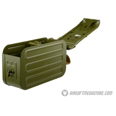 UKARMS Airsoft 5000rd Steel PKM HMG Automatic Winding Box Magazine 