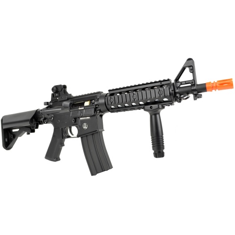 300 FPS CYMA M4 CQB RIS CM206 LPEG AEG Polymer Airsoft Rifle - BLACK