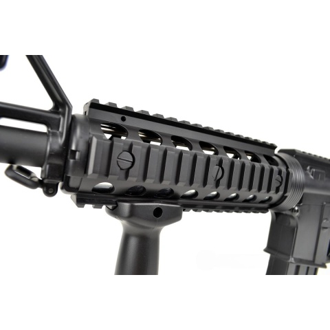 300 FPS CYMA M4 CQB RIS CM206 LPEG AEG Polymer Airsoft Rifle - BLACK