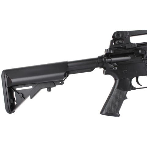 320 FPS CYMA M4 RIS CM207 LPEG AEG Polymer Airsoft Rifle - BLACK - DISCONTINUED