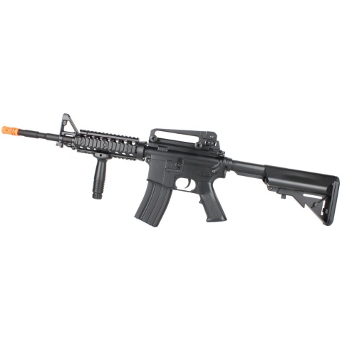 320 FPS CYMA M4 RIS CM207 LPEG AEG Polymer Airsoft Rifle - BLACK - DISCONTINUED