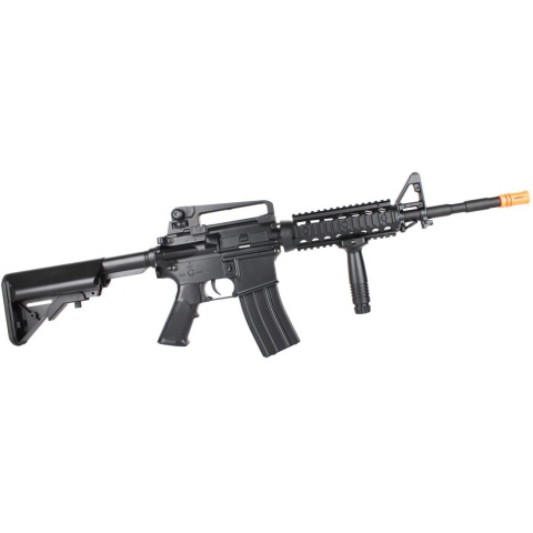 320 FPS CYMA M4 RIS CM207 LPEG AEG Polymer Airsoft Rifle - BLACK - DISCONTINUED