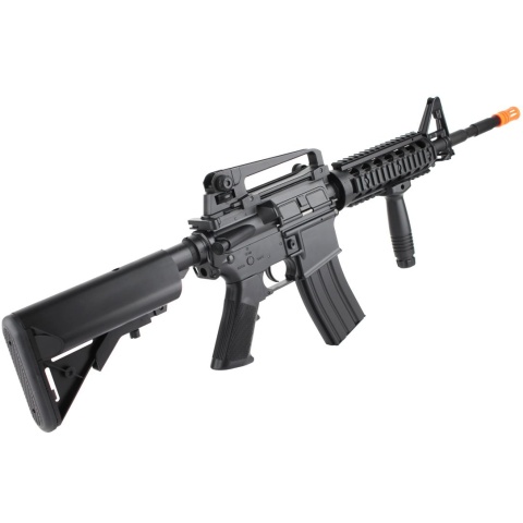 320 FPS CYMA M4 RIS CM207 LPEG AEG Polymer Airsoft Rifle - BLACK - DISCONTINUED