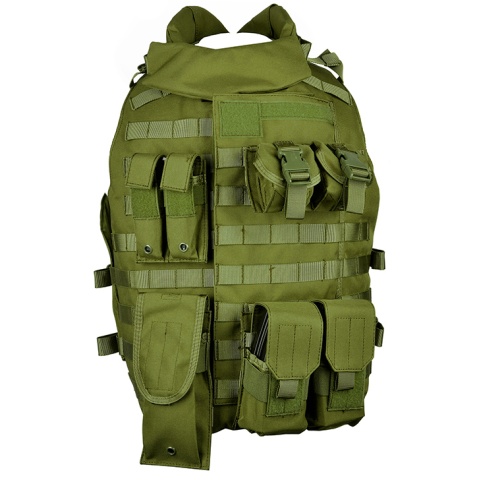 AMA 600D MOLLE Interceptor Body Armor OTV Tactical Vest (OD Green) - (DISCONTINUED)