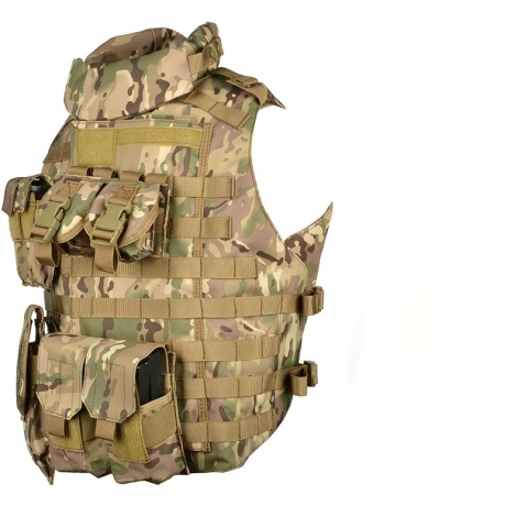 AMA 600D MOLLE Interceptor Body Armor OTV Plate Carrier - LAND CAMO - (DISCONTINUED)