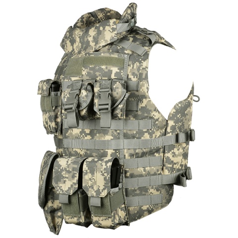 AMA 600D MOLLE Interceptor Body Armor OTV Plate Carrier - ACU - (DISCONTINUED)