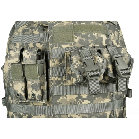 AMA 600D MOLLE Interceptor Body Armor OTV Plate Carrier - ACU - (DISCONTINUED)