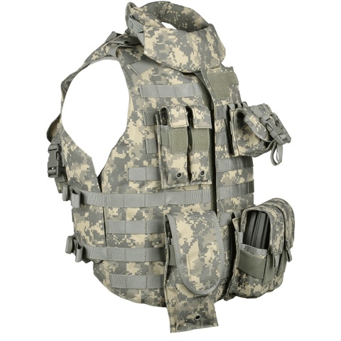 AMA 600D MOLLE Interceptor Body Armor OTV Plate Carrier - ACU - (DISCONTINUED)