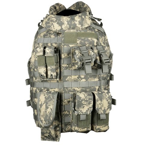 AMA 600D MOLLE Interceptor Body Armor OTV Plate Carrier - ACU - (DISCONTINUED)