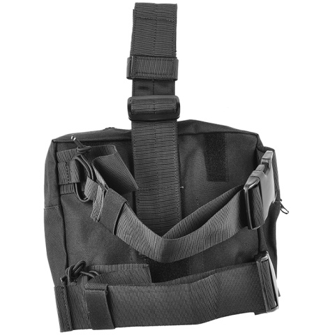 Airsoft Megastore Armory 600D MOLLE Drop Leg Utility Mag Pouch - BLACK