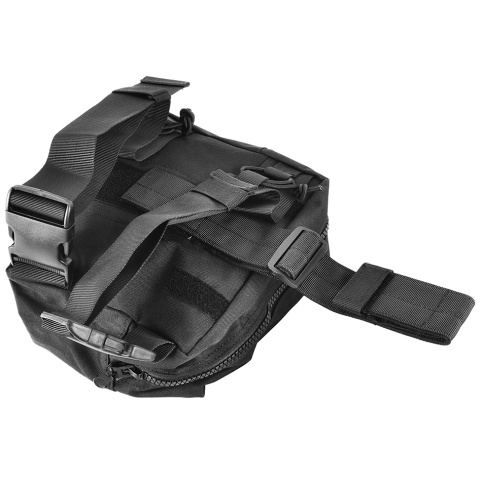 Airsoft Megastore Armory 600D MOLLE Drop Leg Utility Mag Pouch - BLACK