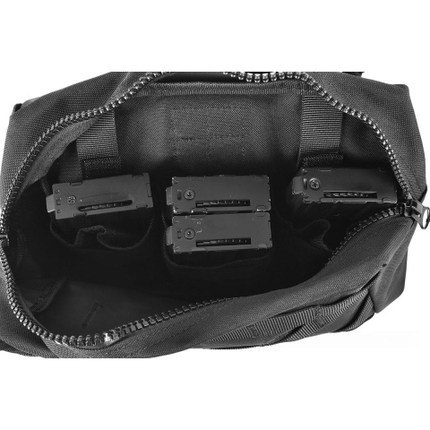 Airsoft Megastore Armory 600D MOLLE Drop Leg Utility Mag Pouch - BLACK