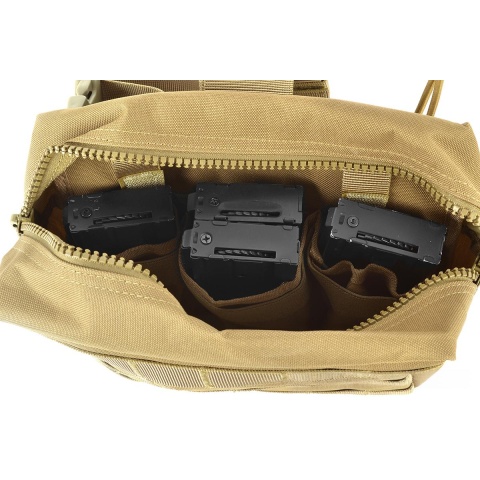 Airsoft Megastore Armory 600D MOLLE Drop Leg Utility Mag Pouch - TAN