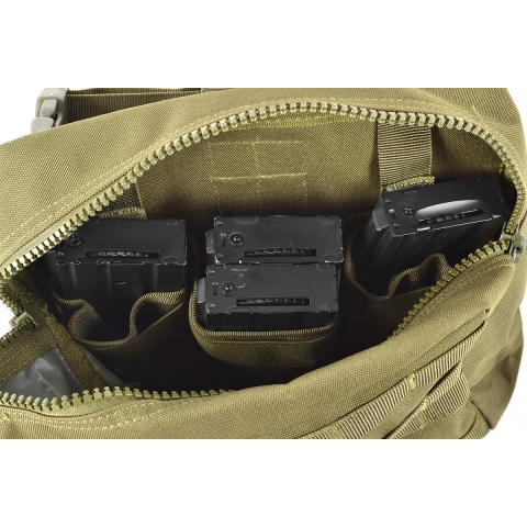 Airsoft Megastore Armory 600D MOLLE Drop Leg Utility Mag Pouch - OD