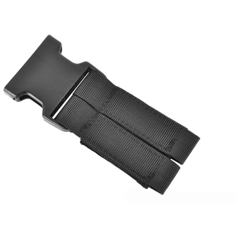 AMA 600D Tactical Triangular Drop Leg MOLLE Panel Platform - BLACK
