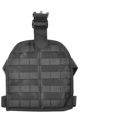 Airsoft Megastore Armory 600D Drop Leg MOLLE Panel Platform - BLACK
