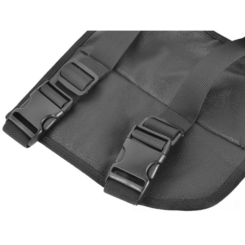 Airsoft Megastore Armory 600D Drop Leg MOLLE Panel Platform - BLACK