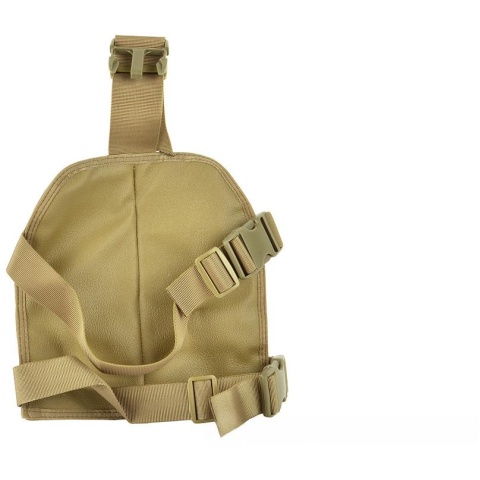 Airsoft Megastore Armory 600D Drop Leg MOLLE Panel Platform - TAN
