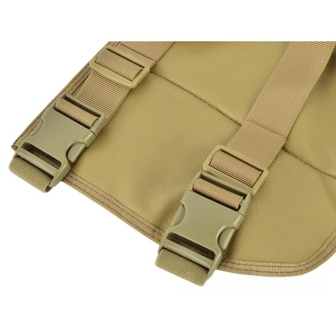 Airsoft Megastore Armory 600D Drop Leg MOLLE Panel Platform - TAN