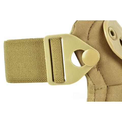 Airsoft Megastore Armory Tactical X-Shaped Knee / Elbow Pad Set - TAN