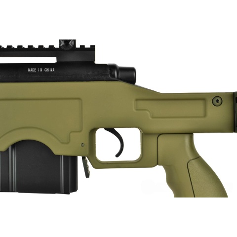 WellFire MB4411D Bolt Action Sniper Rifle w/ Scope and Bipod - OD GREEN