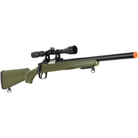 WellFire Bolt Action VSR CQB Airsoft Sniper Rifle w/ Scope - OD GREEN