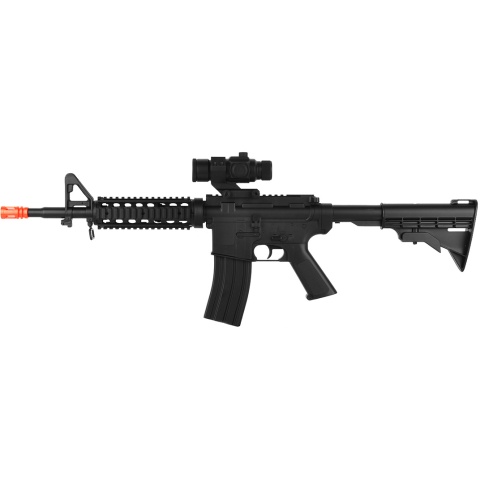 WellFire D99 LPEG Full-Auto M4 RIS AEG Airsoft Rifle w/ Mock Scope