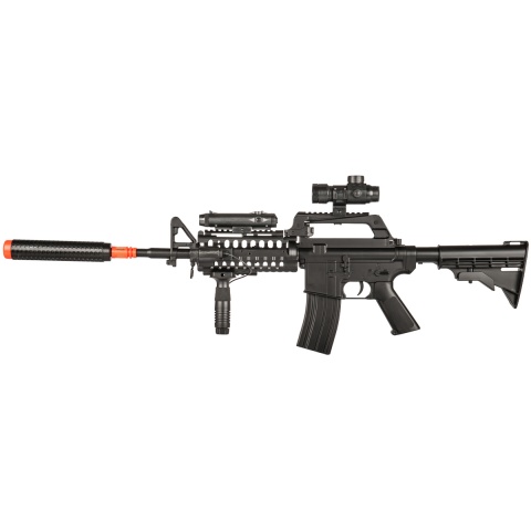 WELL MR799 Plastic M4 Airsoft Spring Rifle w/ Tactical Accessories