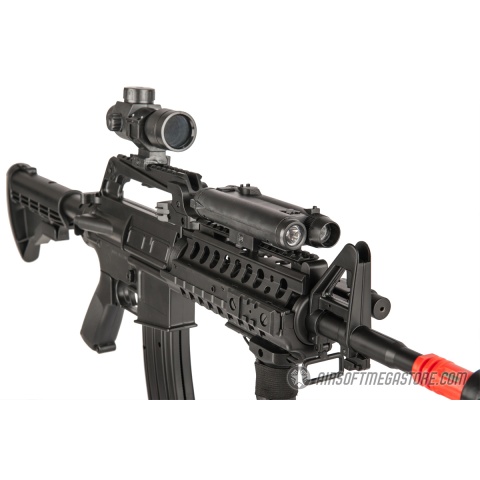 WELL MR799 Plastic M4 Airsoft Spring Rifle w/ Tactical Accessories