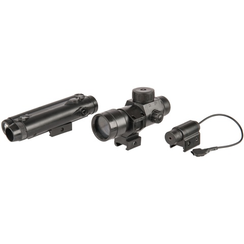 WELL MR799 Plastic M4 Airsoft Spring Rifle w/ Tactical Accessories