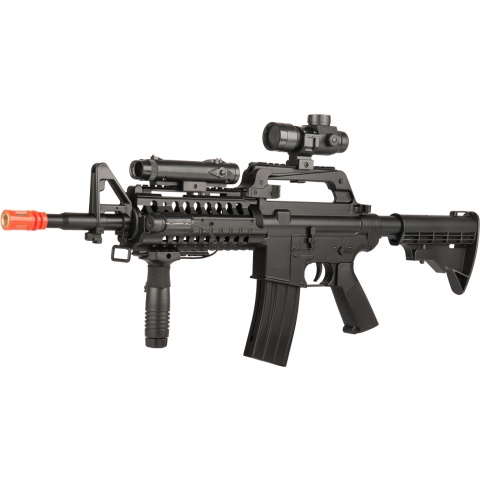 WELL MR799 Plastic M4 Airsoft Spring Rifle w/ Tactical Accessories