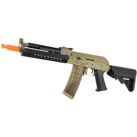 Golden Eagle Full Metal Tactical AK74 RIS Airsoft AEG Rifle - TAN
