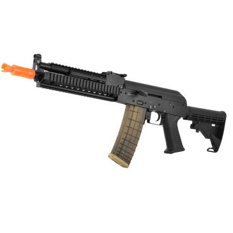 Golden Eagle Tactical AK74 Airsoft AEG Rifle w/ LE Stock - BLACK