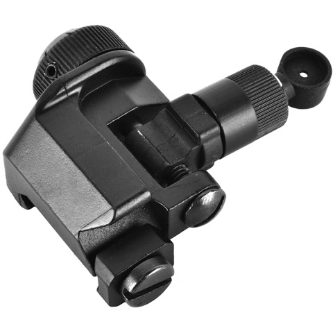 Golden Eagle Airsoft SR25 / M4 / M16 Flip-Up 600M Rear Iron Sight