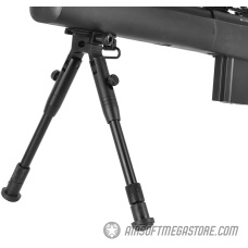 WellFire MB4404BAB Airsoft M24 Sniper Rifle w/ Scope & Bipod - BLACK