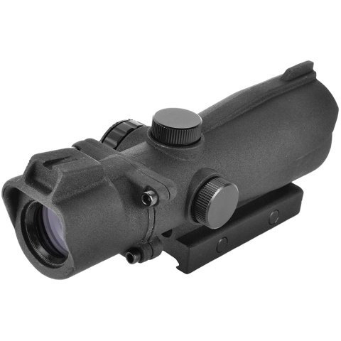 AMA 2x40mm Illuminated Fixed Airsoft Tactical Scope - Matte Black
