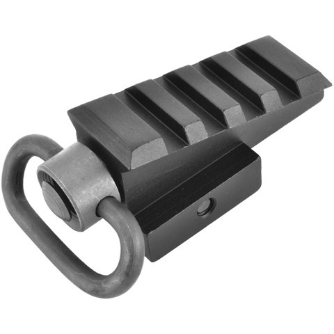 Element Airsoft Pyramid 20mm Angled Rail Sling Adapter - BLACK - DISCONTINUD