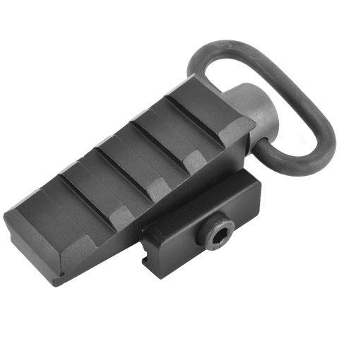 Element Airsoft Pyramid 20mm Angled Rail Sling Adapter - BLACK - DISCONTINUD