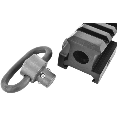 Element Airsoft Pyramid 20mm Angled Rail Sling Adapter - BLACK - DISCONTINUD