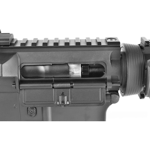 ICS M4 RIS Commando Sportline Airsoft AEG Rifle w/ Crane Stock - BLACK