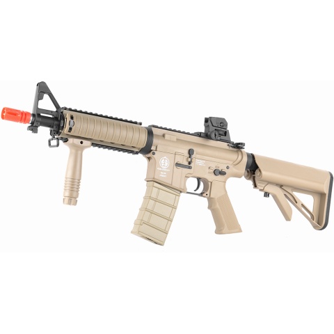ICS M4 RIS Commando Sportline Airsoft AEG Rifle w/ Crane Stock - TAN