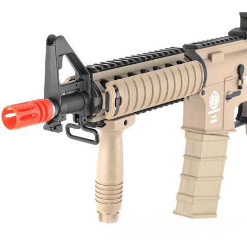 ICS M4 RIS Commando Sportline Airsoft AEG Rifle w/ Crane Stock - TAN